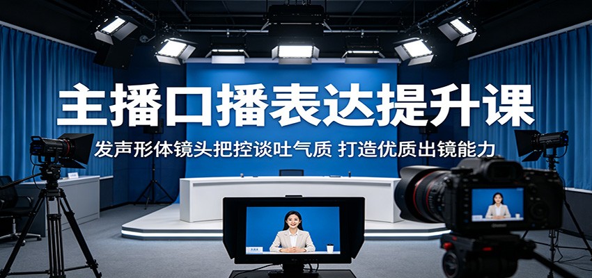 主播口播表达提升课:发声形体镜头把控谈吐气质,打造优质出镜能力-悟空知识星球