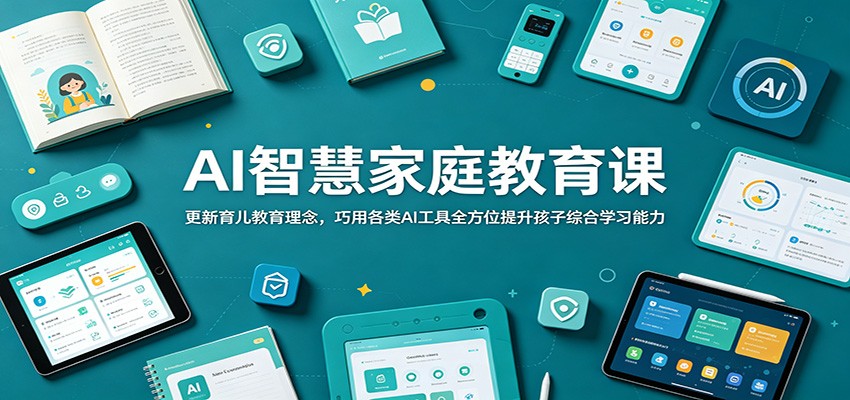 AI智慧家庭教育课:更新育儿教育理念,巧用各类AI工具全方位提升孩子综合学习能力-悟空知识星球