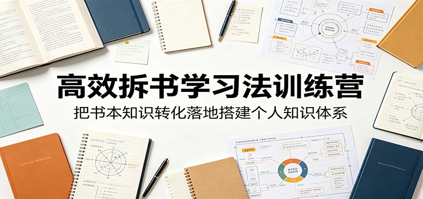 高效拆书学习法训练营,把书本知识转化落地搭建个人知识体系-悟空知识星球