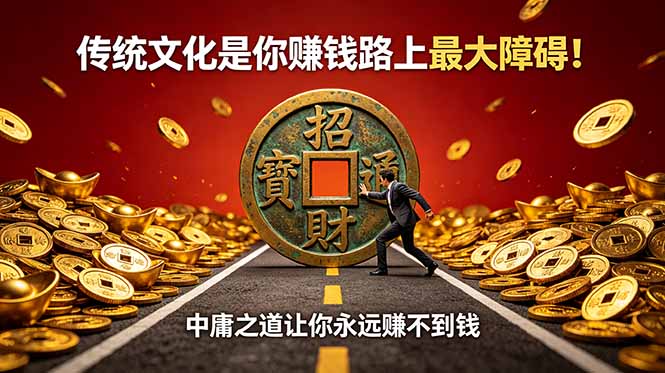 （18872期）付费文章：传统文化是你赚钱路上最大障碍！中庸之道让你永远赚不到钱-悟空知识星球