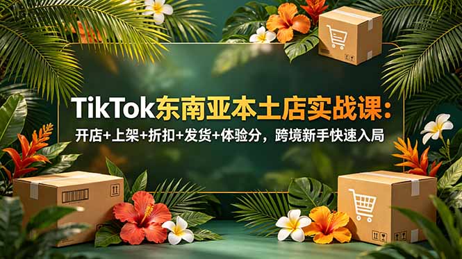 (18984期)TikTok东南亚本土店实战课:开店+上架+折扣+发货+体验分,跨境新手快速入局-悟空知识星球