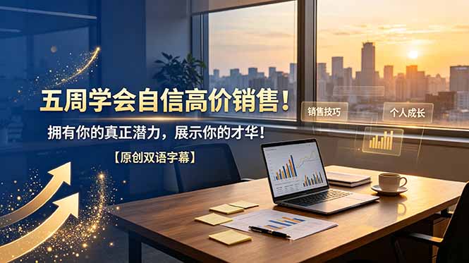 （19071期）五周学会自信高价销售！拥有你的真正潜力，展示你的才华！【原创双语字幕】-悟空知识星球