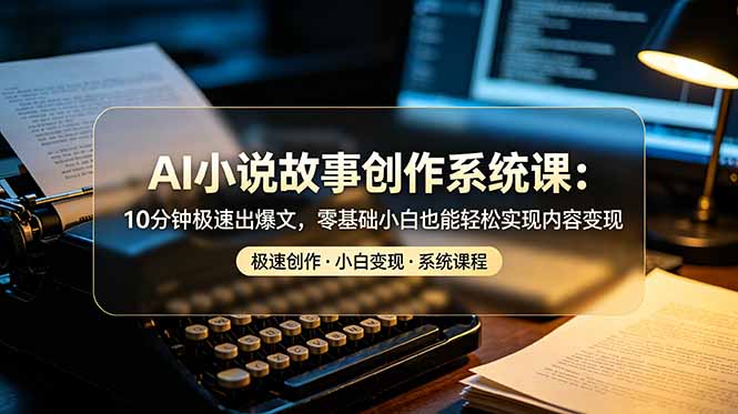 (19053期)AI小说故事创作系统课:10分钟极速出爆文,零基础小白也能轻松实现内容变现-悟空知识星球