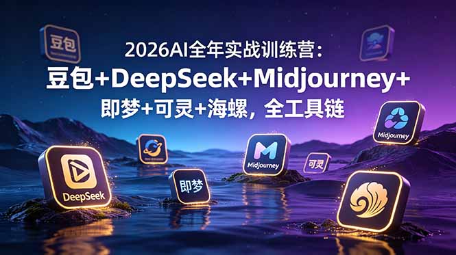 （19038期）2026AI全年实战训练营：豆包+DeepSeek+Midjourney+即梦+可灵+海螺，全工具链-悟空知识星球