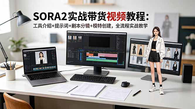 （18718期）SORA2实战带货视频教程：工具介绍+提示词+剧本分镜+模特创建，全流程实战教学-悟空知识星球