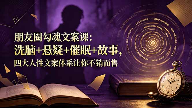 (19054期)朋友圈勾魂文案课:洗脑+悬疑+催眠+故事,四大人性文案体系让你不销而售-悟空知识星球