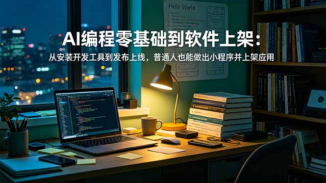 (19109期)AI编程零基础到软件上架:从安装开发工具到发布上线,普通人也能做出小程序并上架应用商店-悟空知识星球