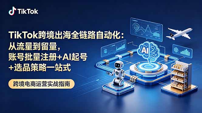 (18907期)TikTok跨境出海全链路自动化:从流量到留量,账号批量注册+AI起号+选品策略一站式-悟空知识星球