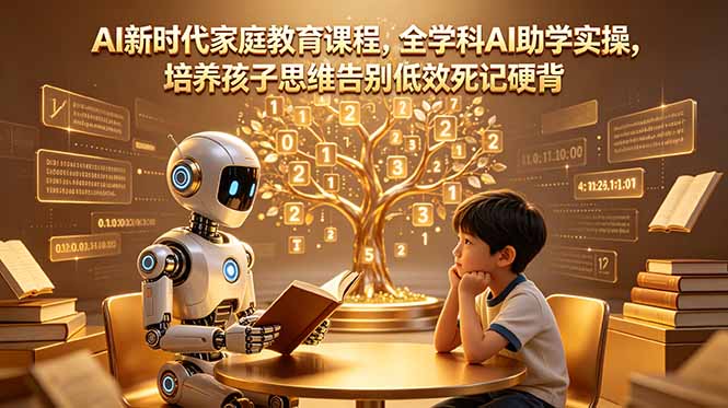 （18745期）AI新时代家庭教育课程，全学科AI助学实操，培养孩子思维告别低效死记硬背-悟空知识星球