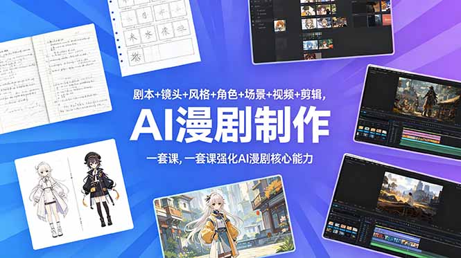 (18734期)剧本+镜头+风格+角色+场景+视频+剪辑,一套课强化AI漫剧核心能力-悟空知识星球