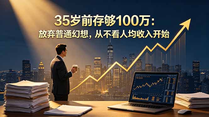 （18689期）35岁前存够100万：放弃普通幻想，从不看人均收入开始-悟空知识星球