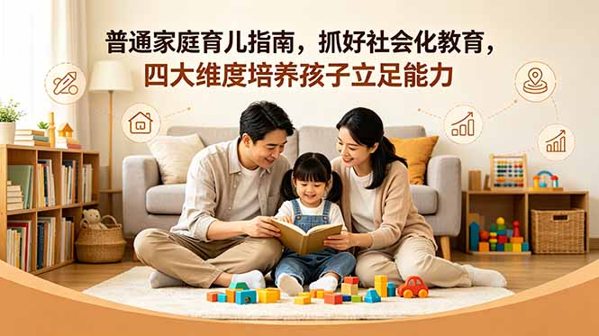 （18755期）付费文章：普通家庭育儿指南，抓好社会化教育，四大维度培养孩子立足能力-悟空知识星球
