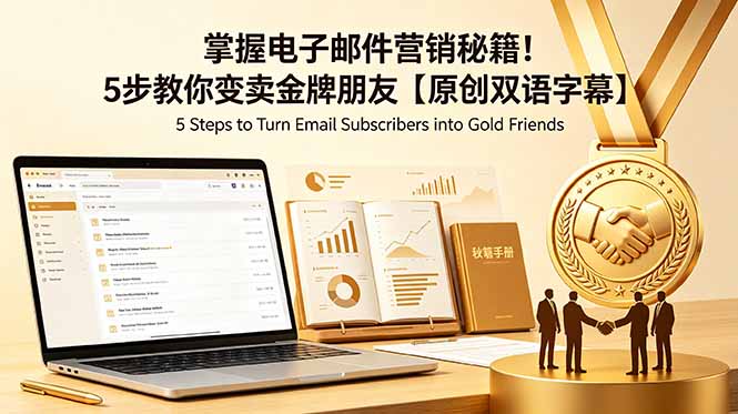 (18923期)掌握电子邮件营销秘籍!5步教你变卖金牌朋友【原创双语字幕】-悟空知识星球