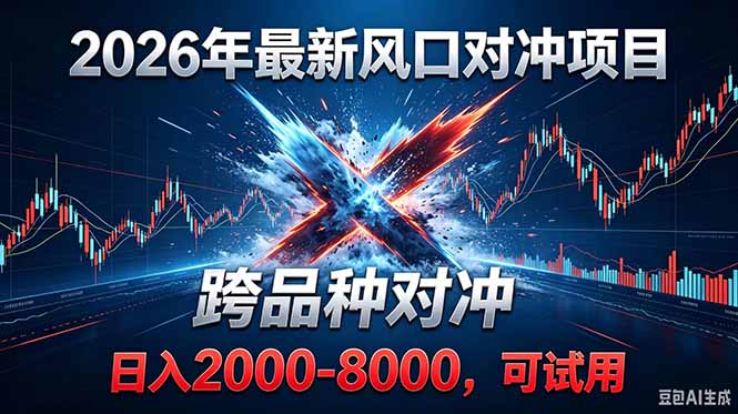 (18827期)2026创业新风口!最新对冲!跨品种对冲!日收益2000-6000+-悟空知识星球
