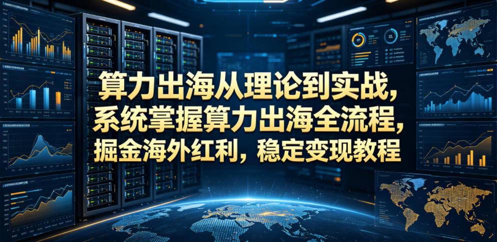 算力出海从理论到实战,系统掌握算力出海全流程,掘金海外红利,稳定变现教程-悟空知识星球