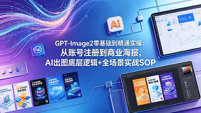 （18835期）GPT-Image2零基础到精通实操：从账号注册到商业海报，AI出图底层逻辑+全场景实战SOP-悟空知识星球