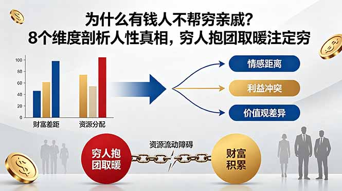 (18932期)付费文章:为什么有钱人不帮穷亲戚?8个维度剖析人性真相,穷人抱团取暖注定穷-悟空知识星球