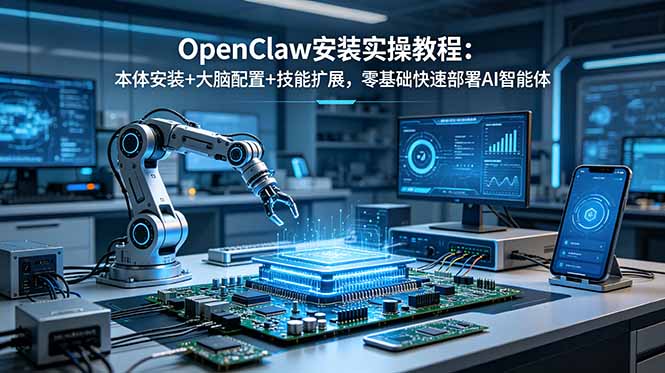(18982期)OpenClaw安装实操教程:本体安装+大脑配置+技能扩展,零基础快速部署AI智能体-悟空知识星球