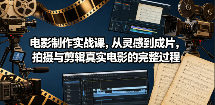 电影制作实战课，从灵感到成片，拍摄与剪辑真实电影的完整过程【原创双语字幕】-悟空知识星球