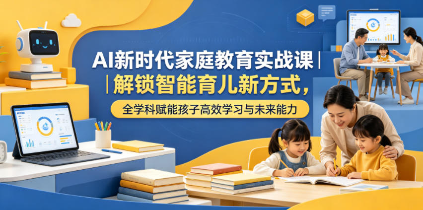 AI新时代家庭教育实战课|解锁智能育儿新方式,全学科赋能孩子高效学习与未来能力-悟空知识星球