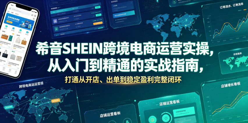 希音SHEIN跨境电商运营实操，从入门到精通的实战指南，打通从开店、出单到稳定盈利完整闭环-悟空知识星球