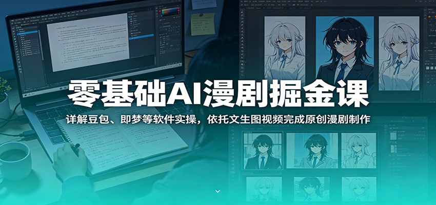 零基础AI漫剧掘金课：详解豆包、即梦等软件实操，依托文生图视频完成原创漫剧制作-悟空知识星球