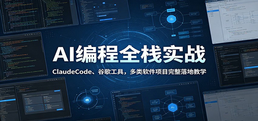AI编程全栈实战：ClaudeCode、谷歌工具，多类软件项目完整落地教学-悟空知识星球