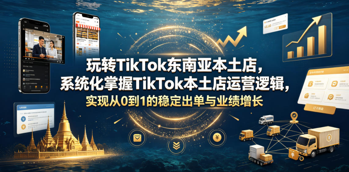玩转TikTok东南亚本土店，系统化掌握TikTok本土店运营逻辑，实现从0到1的稳定出单与业绩增长-悟空知识星球