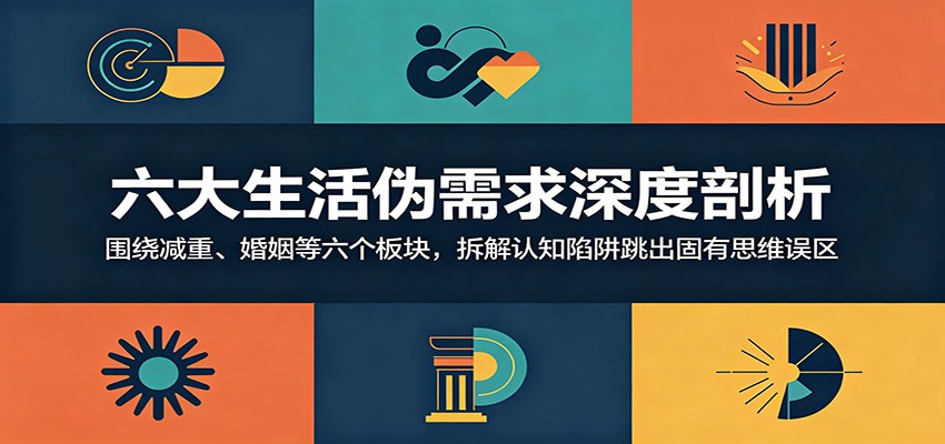 六大生活伪需求深度剖析:围绕减重、婚姻等六个板块,拆解认知陷阱跳出固有思维误区-悟空知识星球