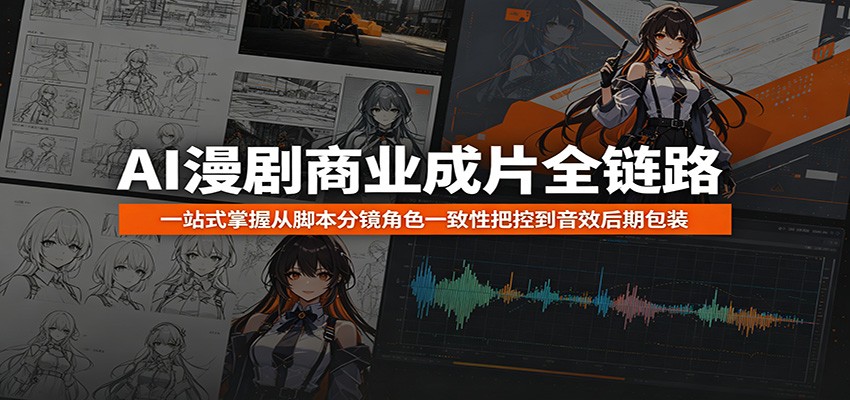 AI漫剧商业成片全链路:一站式掌握从脚本分镜角色一致性把控到音效后期包装-悟空知识星球