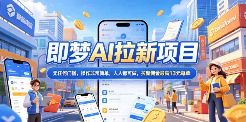 2026年即梦AI拉新项目最新玩法，无任何门槛，操作非常简单，人人都可做，拉新佣金最高13米每单（更新6月24日）-悟空知识星球