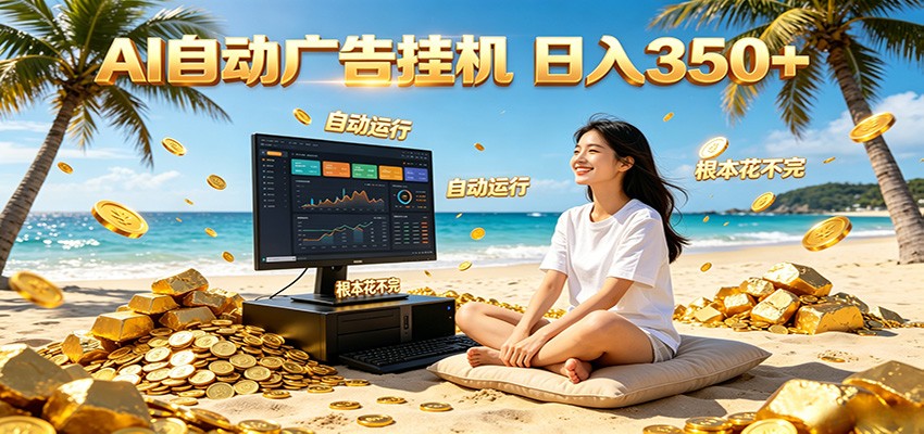 AI自动广告挂机 日入350+ 真正做到躺赚式变现,根本花不完!-悟空知识星球