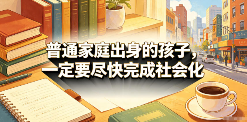 付费文章:普通家庭出身的孩子,一定要尽快完成社会化-悟空知识星球