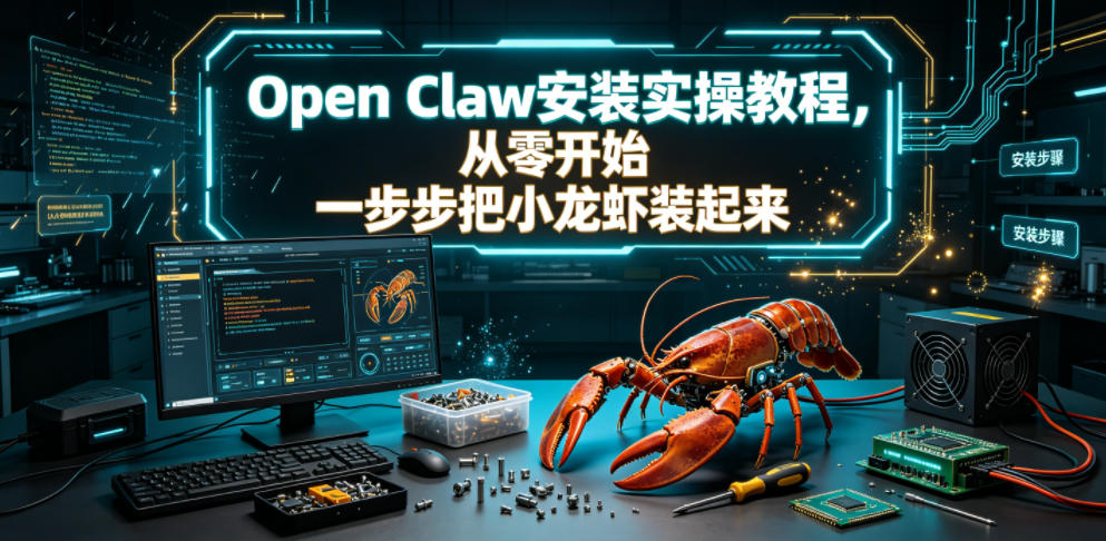 Open Claw安装实操教程,从零开始一步步一步步把小龙虾装起来-悟空知识星球