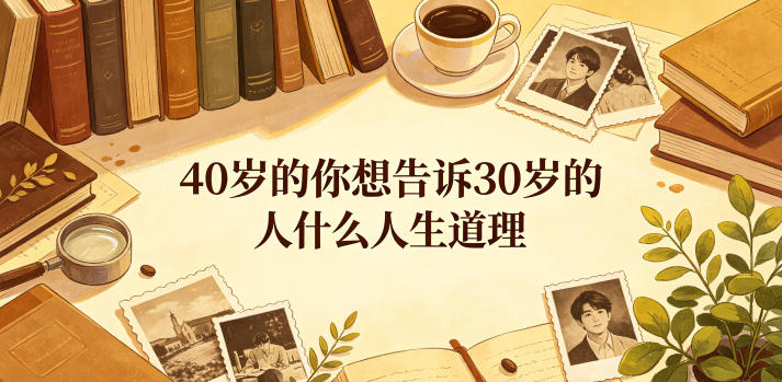 公众号付费文章：40岁的你想告诉30岁的人什么人生道理？-悟空知识星球