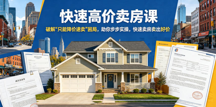 快速高价卖房课,破解“只能降价速卖”困局,助你步步实操,快速卖房卖出好价(更新2026)-悟空知识星球