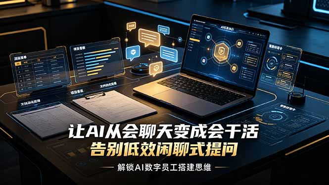 （19130期）让AI从会聊天变成会干活，告别低效闲聊式提问，解锁AI数字员工搭建思维-悟空知识星球