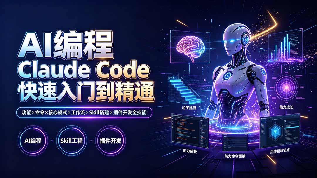 （19306期）AI编程 Claude Code快速入门到精通：功能×命令×核心模式×工作流×Skill搭建×插件开发全技能-悟空知识星球