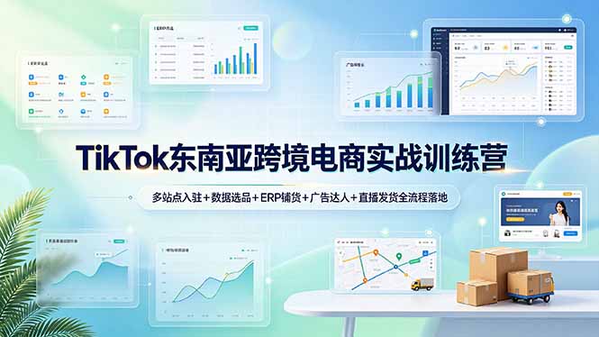 （19155期）TikTok东南亚跨境电商实战训练营：多站点入驻+数据选品+ERP铺货+广告达人+直播发货全流程落地-悟空知识星球