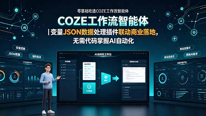 （19243期）零基础吃透COZE工作流智能体｜变量JSON数据处理插件联动商业落地，无需代码掌握AI自动化-悟空知识星球
