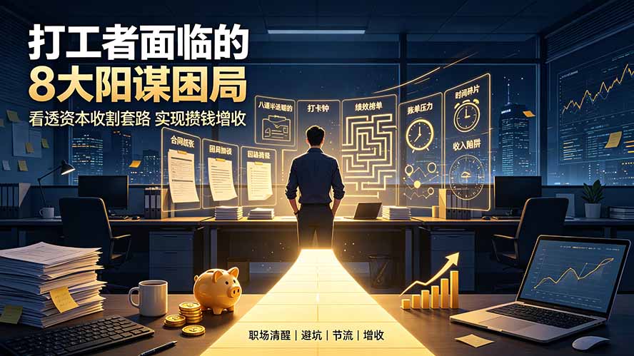 (19448期)付费文章:打工者面临的8大阳谋困局,看透资本收割套路实现攒钱增收-悟空知识星球