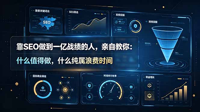 (19197期)靠SEO做到一亿战绩的人,亲自教你:什么值得做,什么纯属浪费时间【原创双语字幕】-悟空知识星球