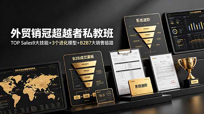 (19156期)外贸销冠超越者私教班:TOP Sales9大技能+3个进化模型+B2B7大销售链路,系统进阶-悟空知识星球