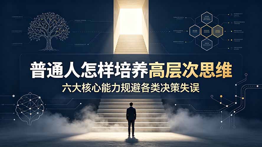 （19479期）付费文章：普通人怎样培养高层次思维，六大核心能力规避各类决策失误-悟空知识星球
