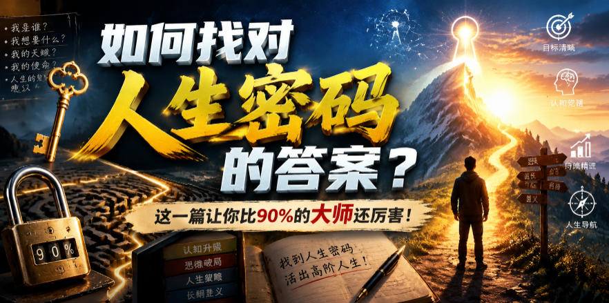 (19601期)付费文章:如何找对人生密码的答案?这一篇让你比90%的大师还厉害!-悟空知识星球