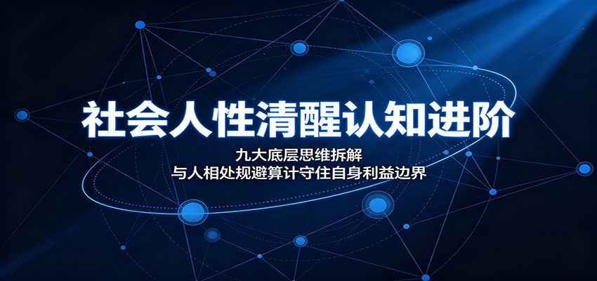 社会人性清醒认知进阶：九大底层思维拆解，与人相处规避算计守住自身利益边界-悟空知识星球