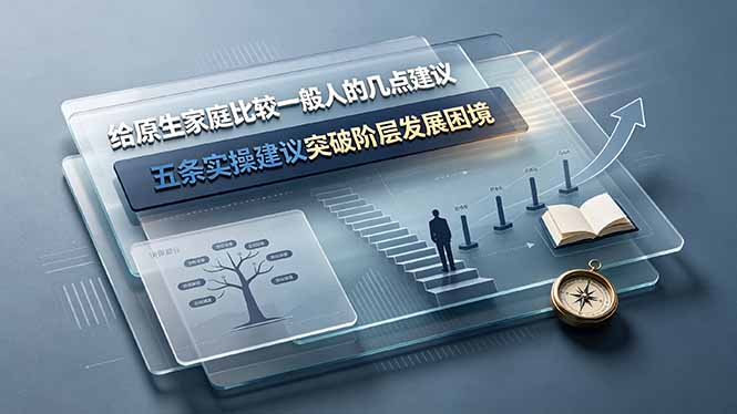 (19194期)付费文章:给原生家庭比较一般人的几点建议,五条实操建议突破阶层发展困境-悟空知识星球
