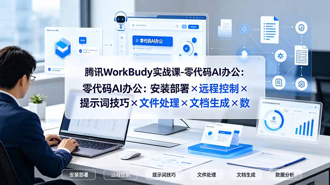 （19325期）腾讯WorkBuddy实战课-零代码AI办公：安装部署×远程控制×提示词技巧×文件处理×文档生成×数据分析-悟空知识星球