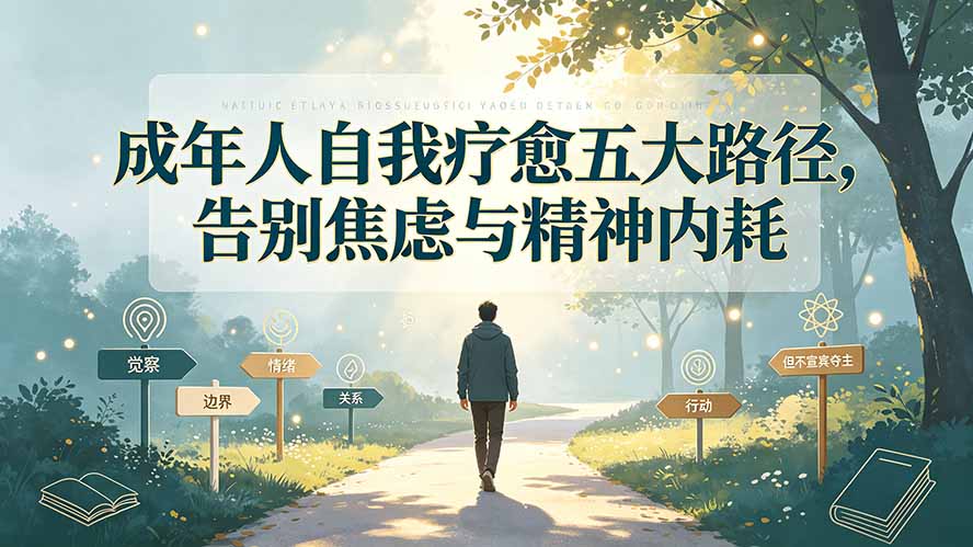 (19516期)付费文章:成年人自我疗愈五大路径,告别焦虑与精神内耗-悟空知识星球