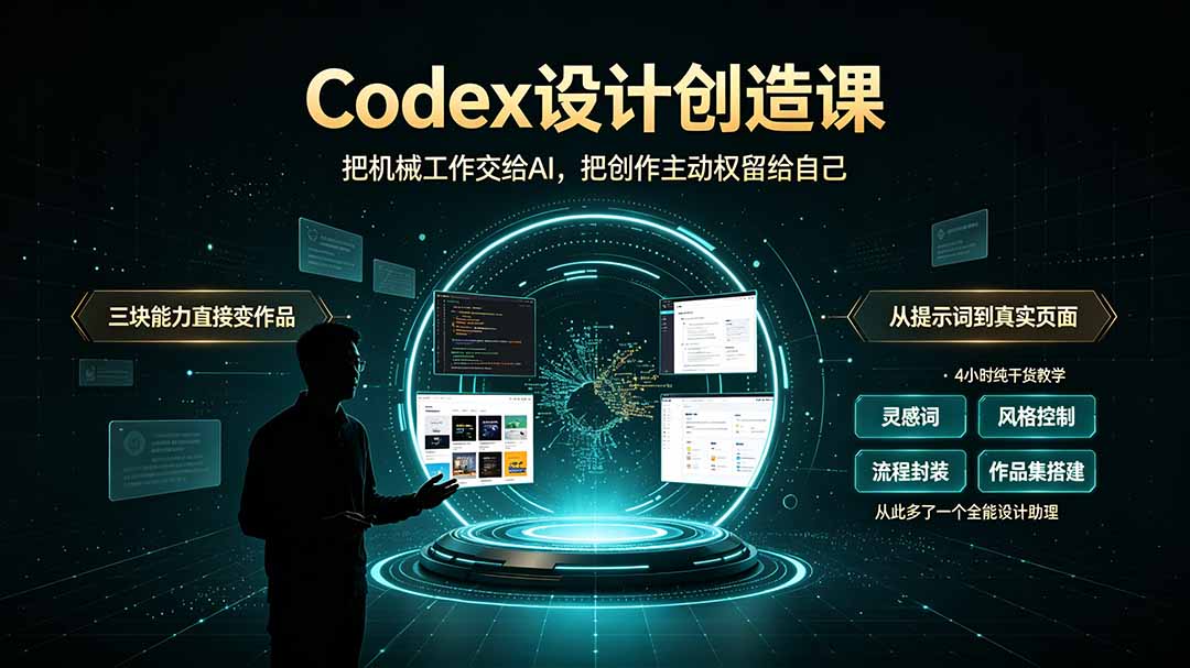 （19362期）Codex设计创造课-2期，小白也能掌握的Codex设计创造技巧，把机械工作交给AI，把创作主动权留给自己-悟空知识星球